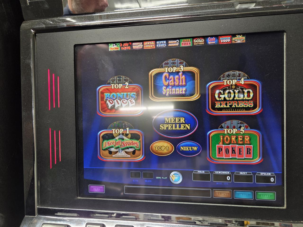 Casino games gokkast touchscreen