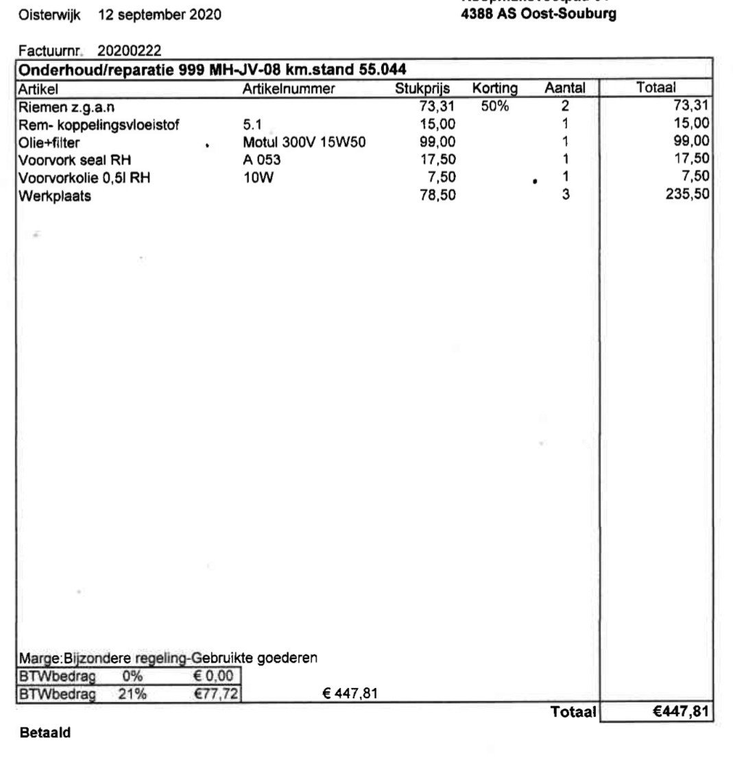 Ducati 999, 01-05-25 beurt gehad