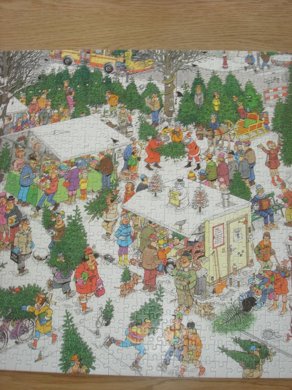 Te koop Complete Jan van Haasteren puzzel Christmas tree Market