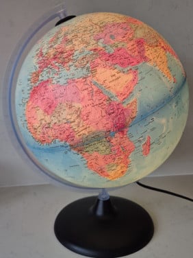 Wereldbol lamp