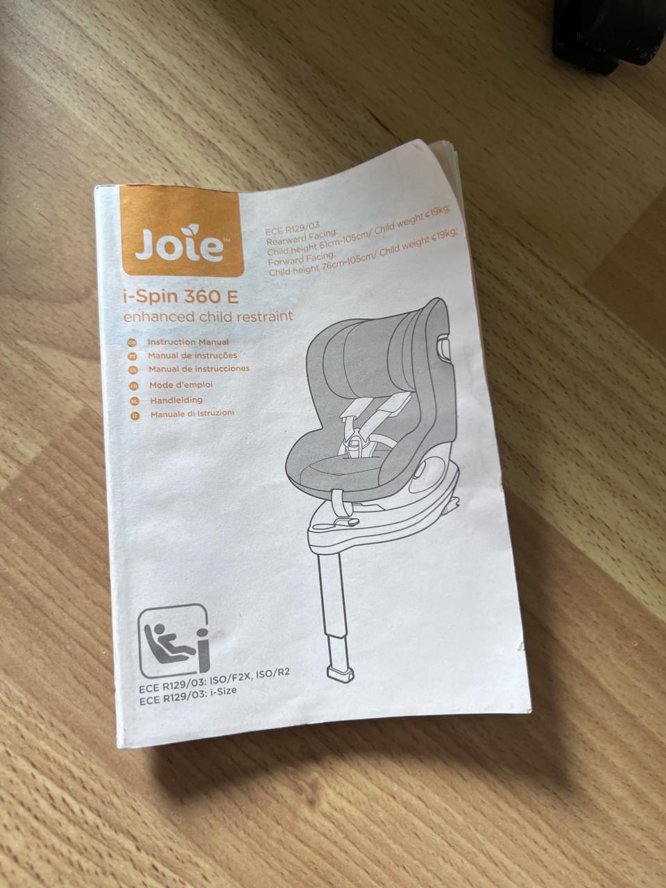 Autostoel Joie, isofix tot 105 cm