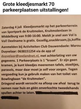 Kleedjesmarkt Middelburg