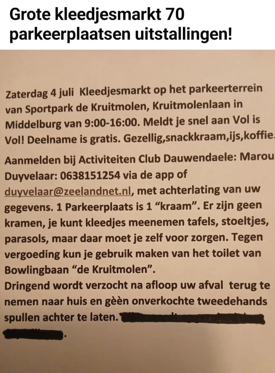 Kleedjesmarkt Middelburg