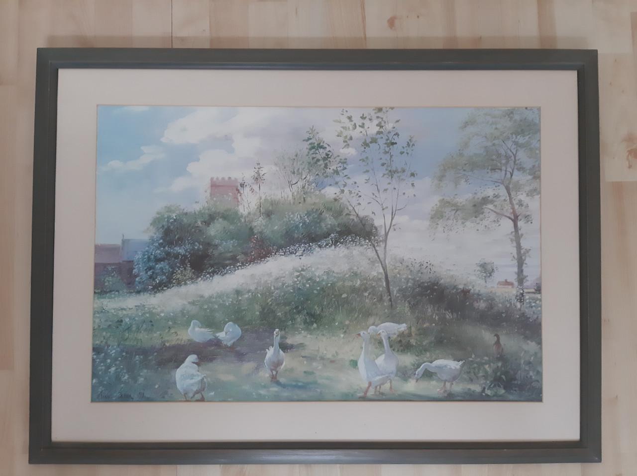 Poster in houten lijst