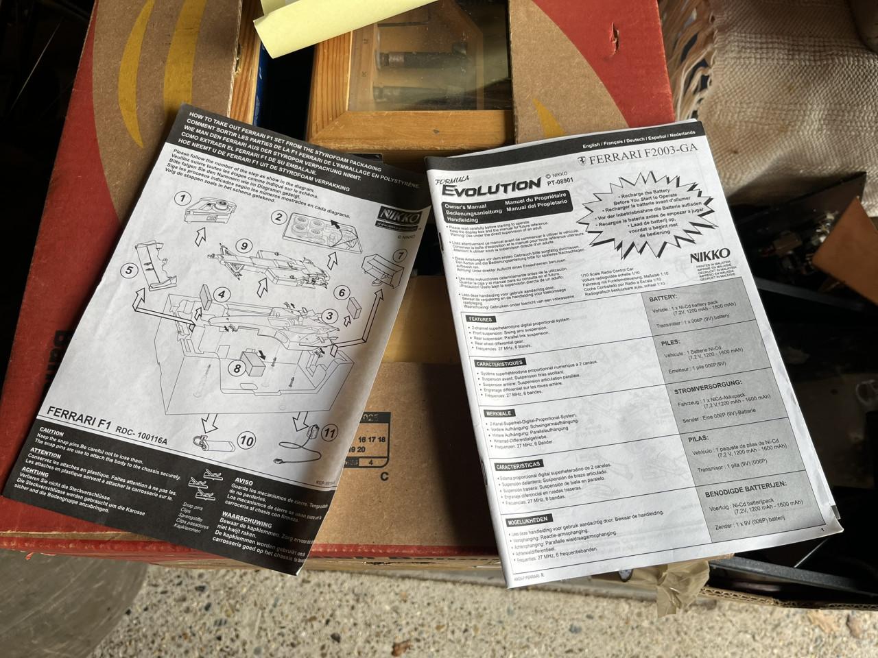 Radiografisch bestuurbare Nikko Ferrari f2003 GA-F1 RC auto