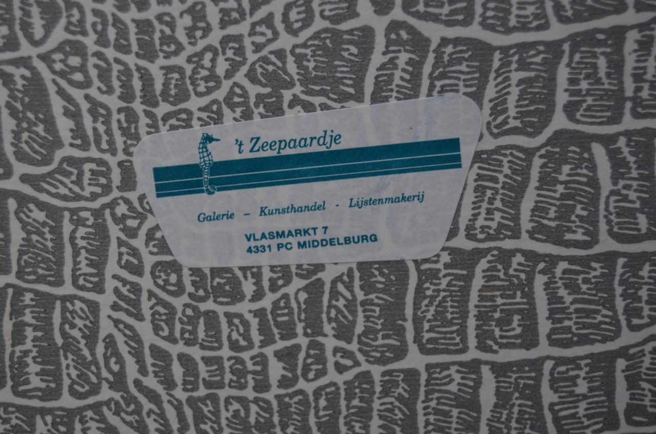 Fraaie ets Louis Heymans, gen. en gesign. Dom van Veere