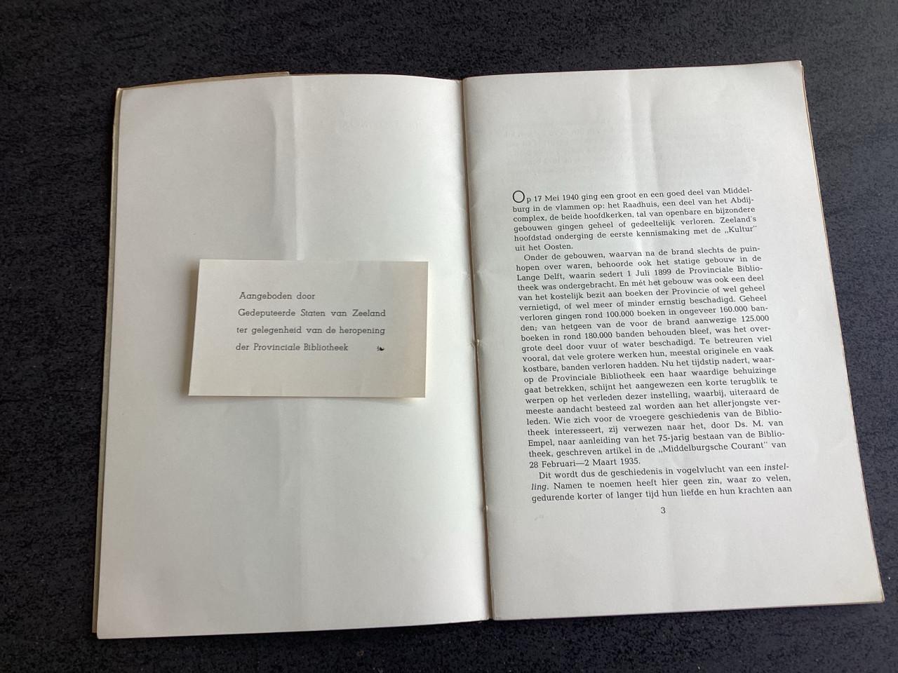 Middelburg. (De Provinciale Bibliotheek Van Zeeland);