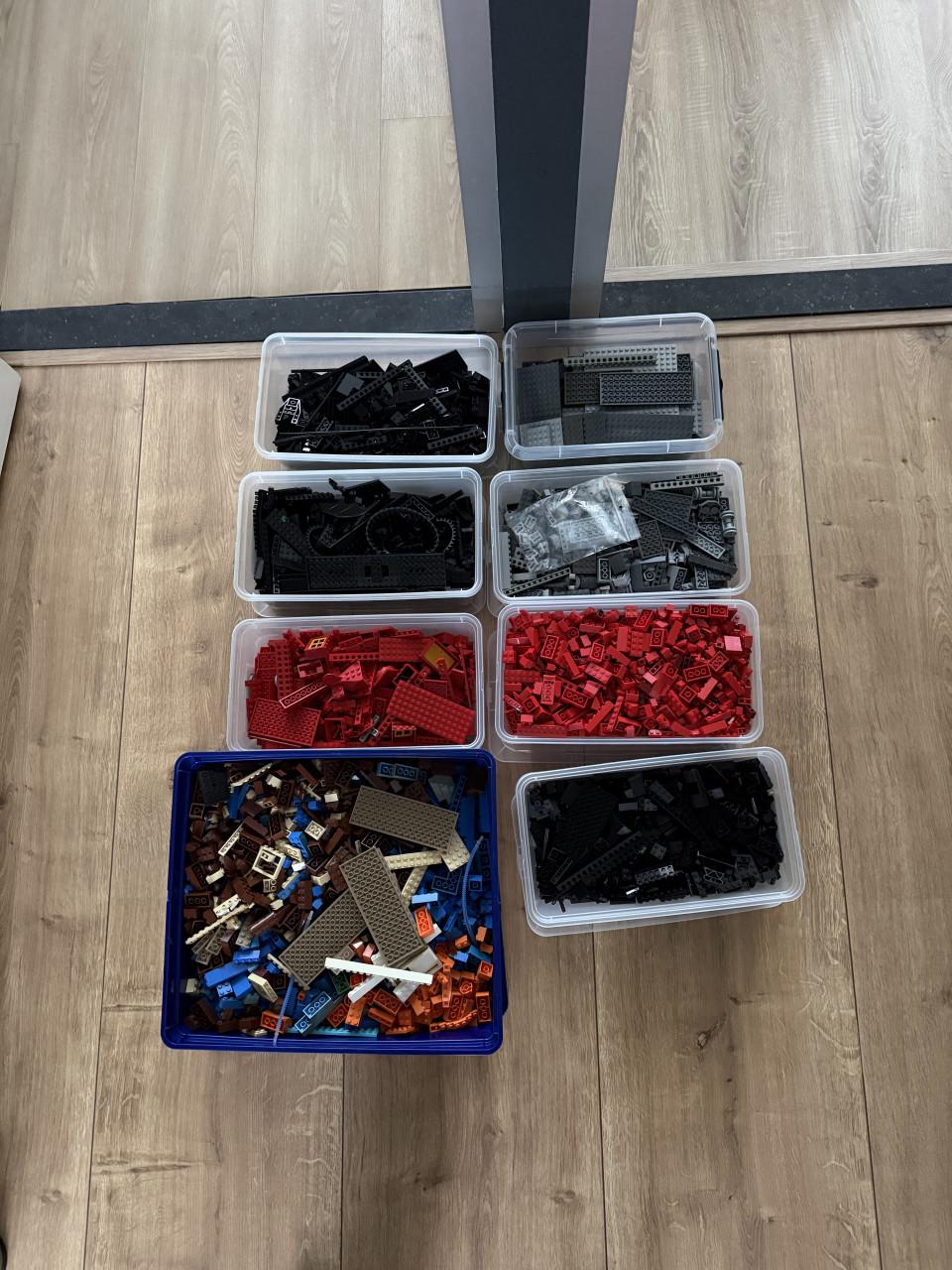 LEGO Partij losse stenen e.d. gesorteerd