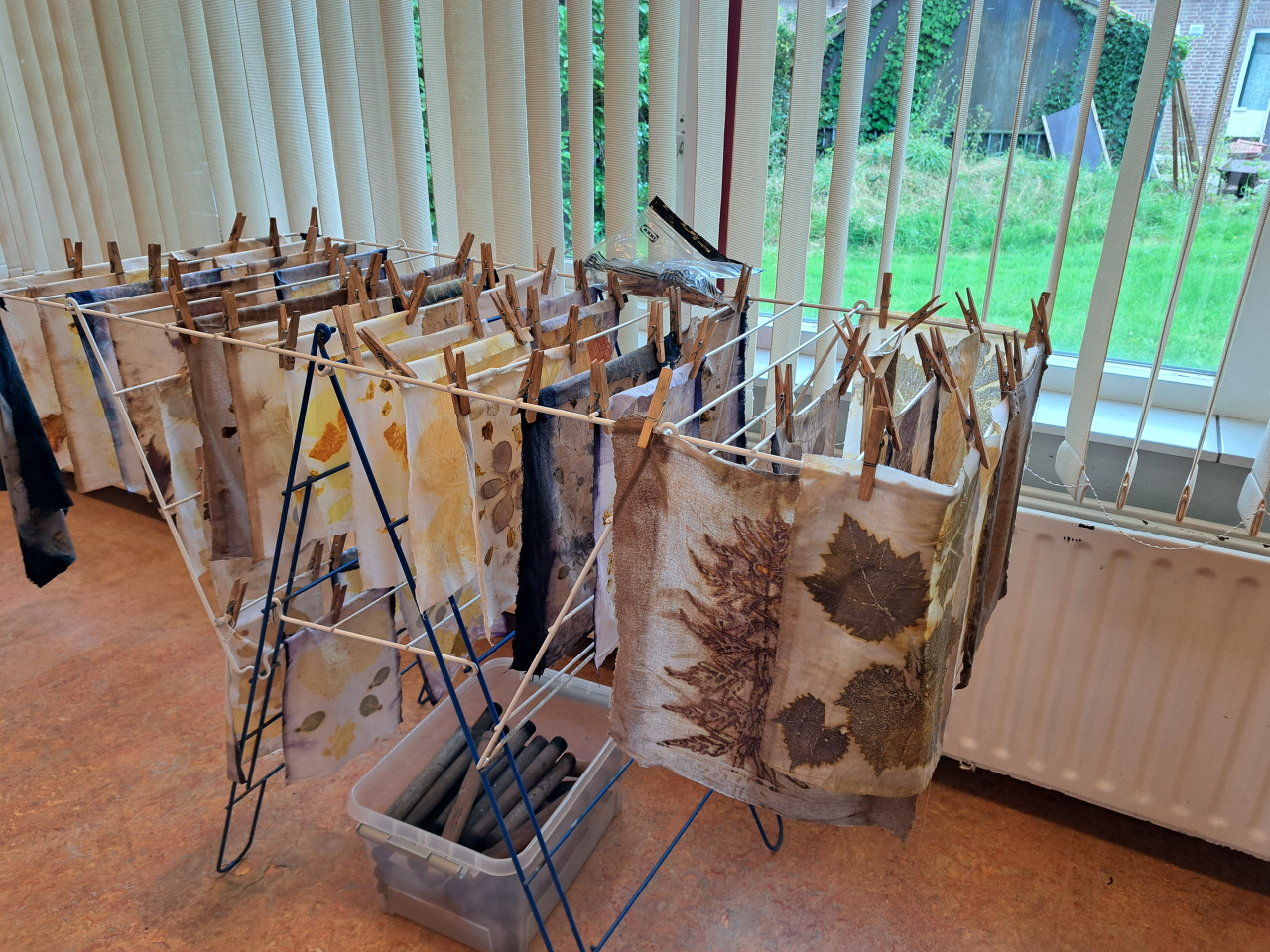 Ecoprinten workshop vrijdag 2 mei Noordgouwe