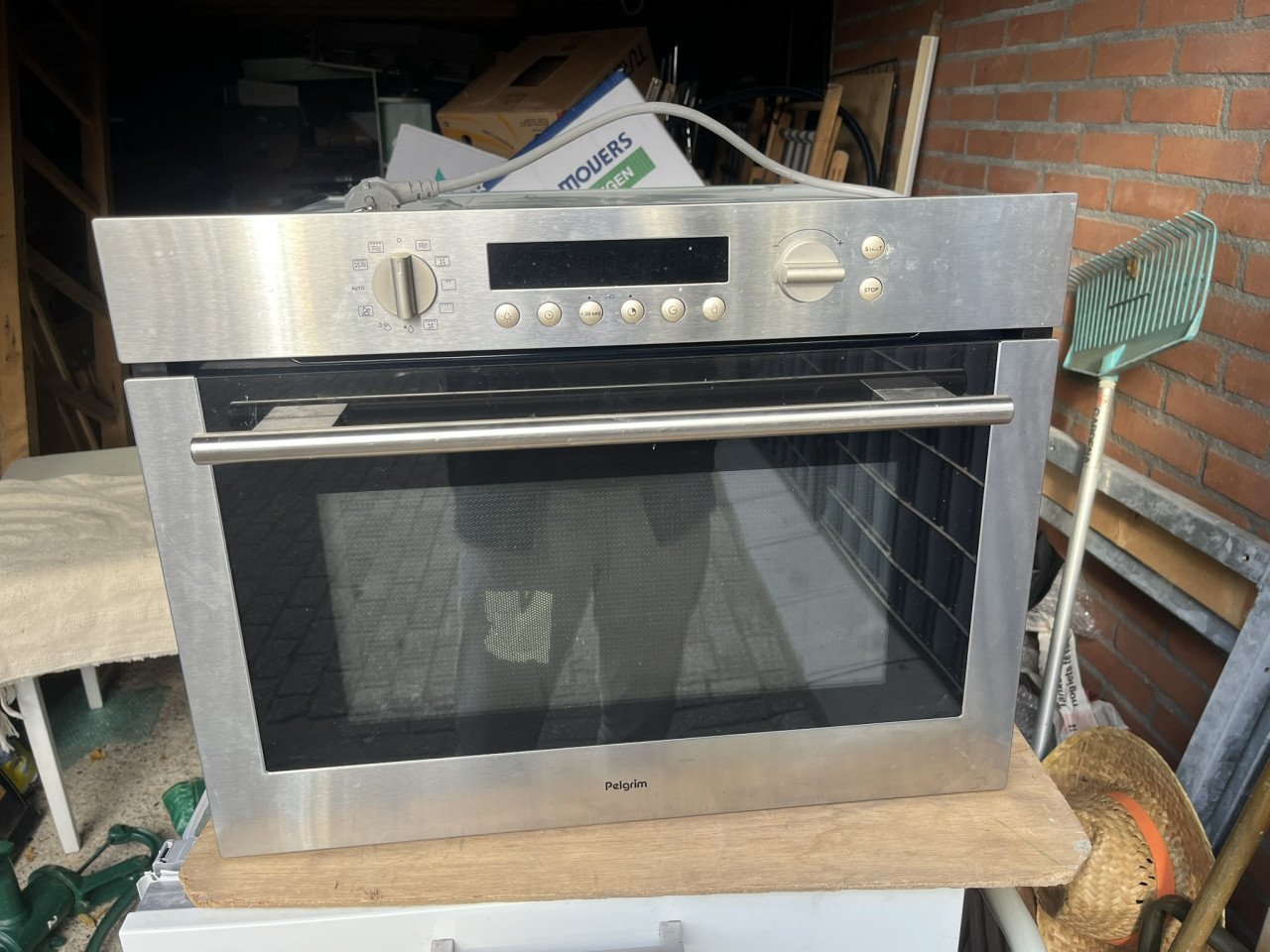 Oven-magnetron Pelgrim MAC696RVS inbouw