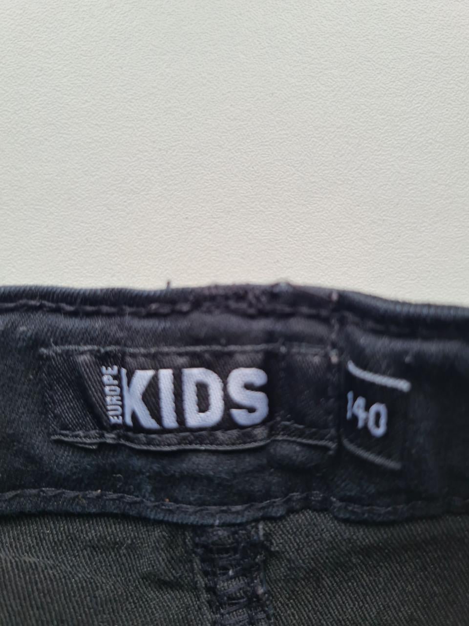 Zwarte spijkerstof Flared broek Kids Mt 140