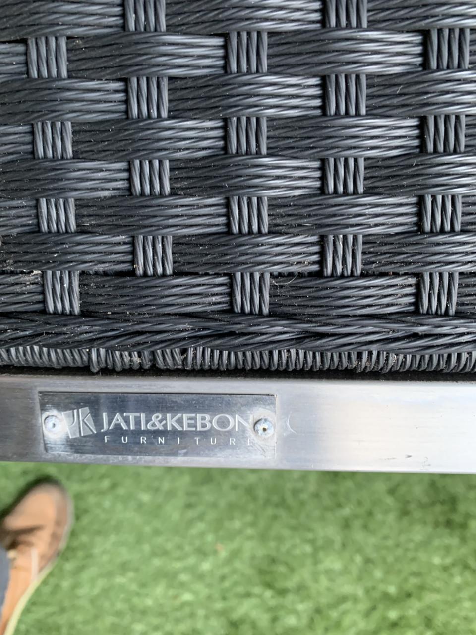 Prachtige lounge als nieuw topmerk jati kebon Mooie staanlamp krijg je er b