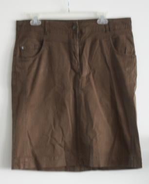 Bruine rok maat 44