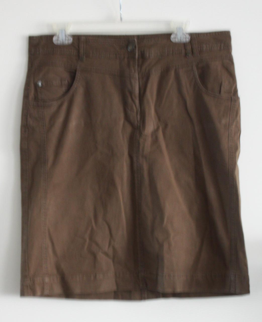 Bruine rok maat 44