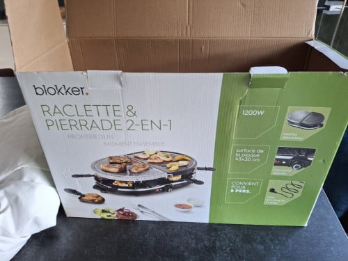Gourmetstel steengrill raclette (Blokker)