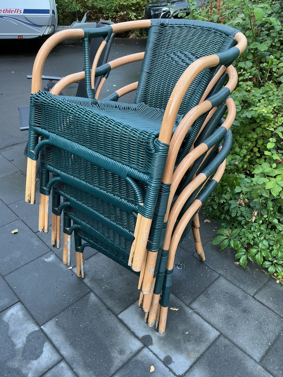 Terras stoelen 5 stuks