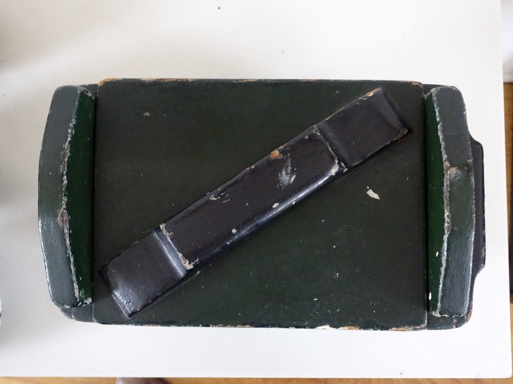 OPRUIMING Handig decoratief Vintage Militair houten Kistje Kist hout
