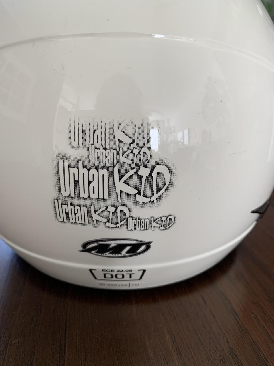 MT Helmets Urban Kid jethelm in het wit