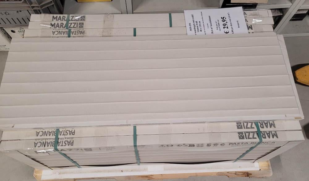 3035-291 ca 38,4 m² decor wandtegels met reliëf, beige, 40x120 cm, nu voor