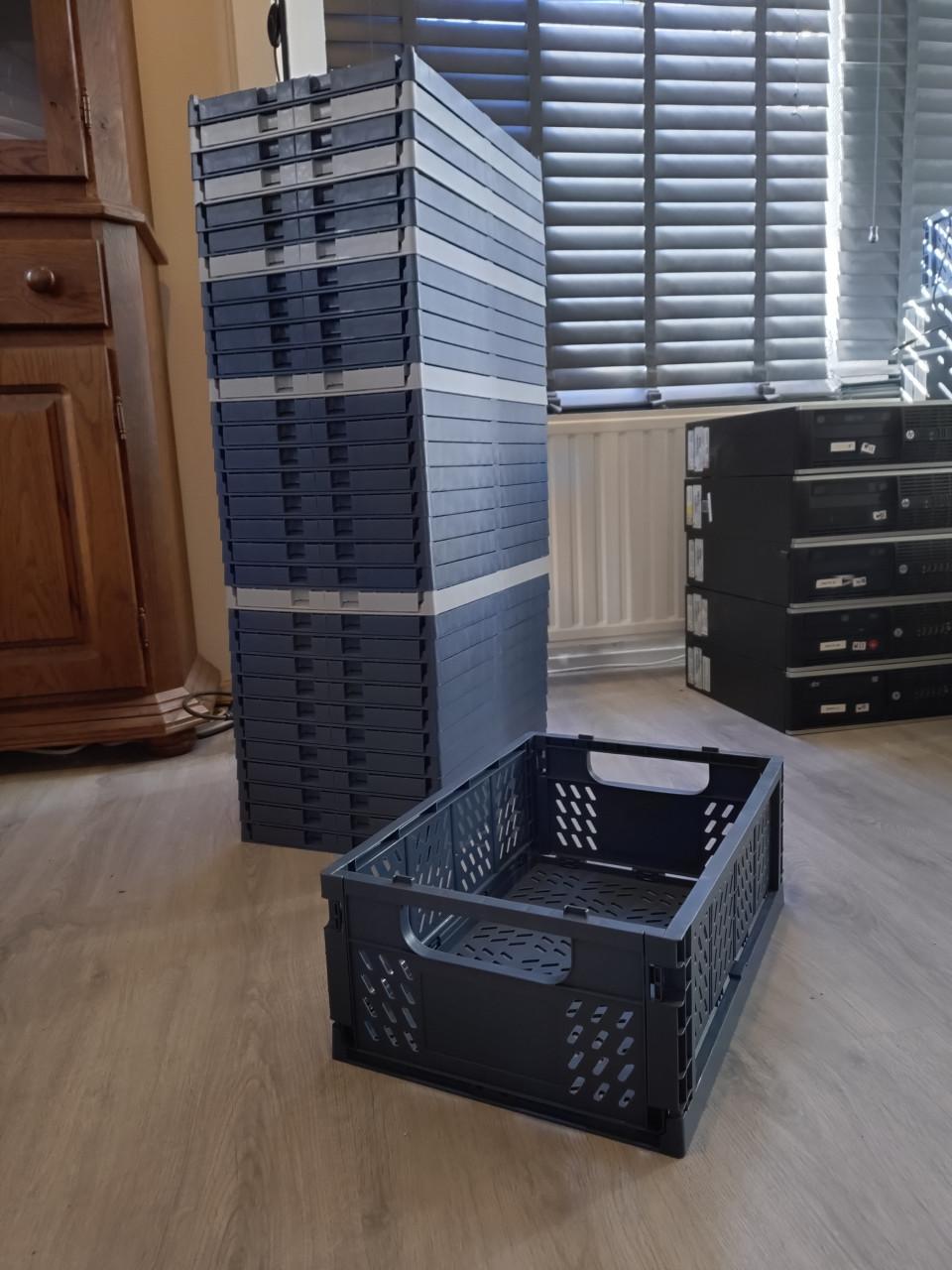 Stevige vouwkratten te koop aangeboden (34 stuks in 1x)