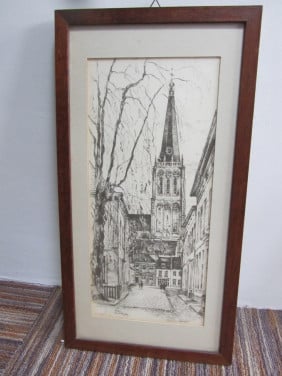Tekening van Doesburg