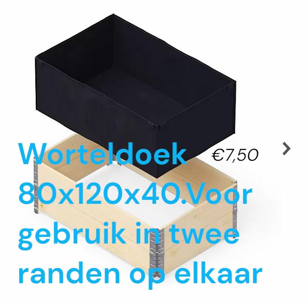 Moestuin bakken / palletranden