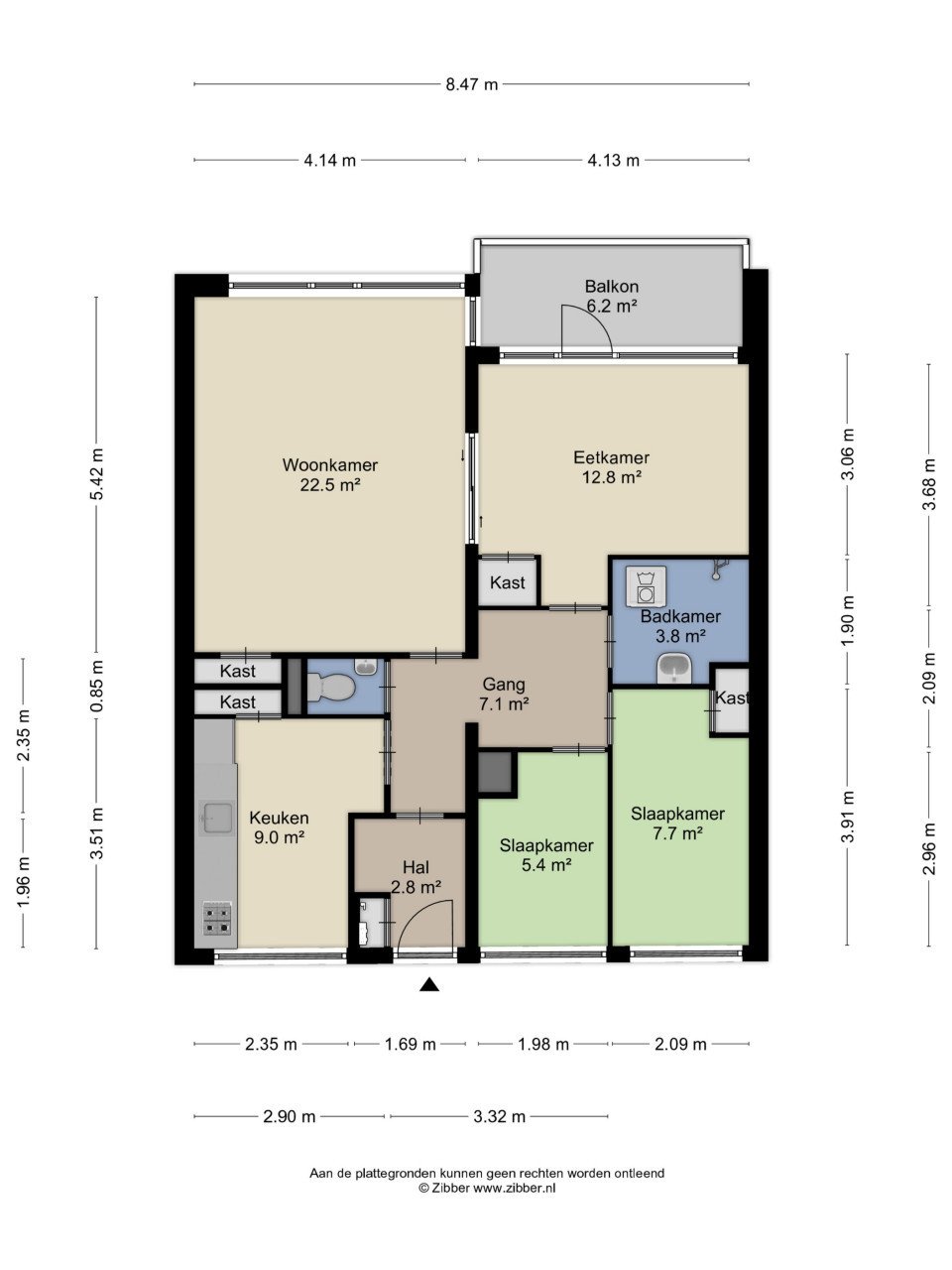 Te huur appartement Lange Zelke 59 te Vlissingen (leeftijd 50+)