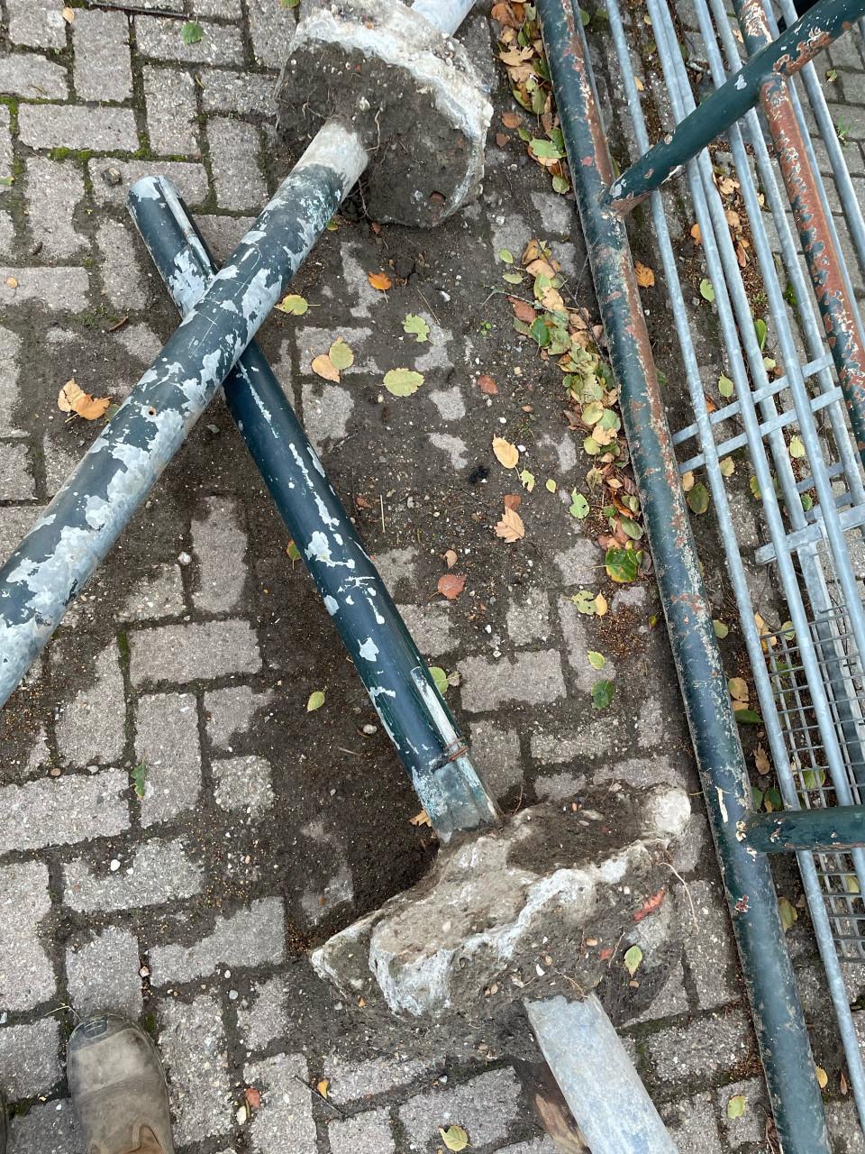 Gegalvaniseerde weidepoort 1 meter