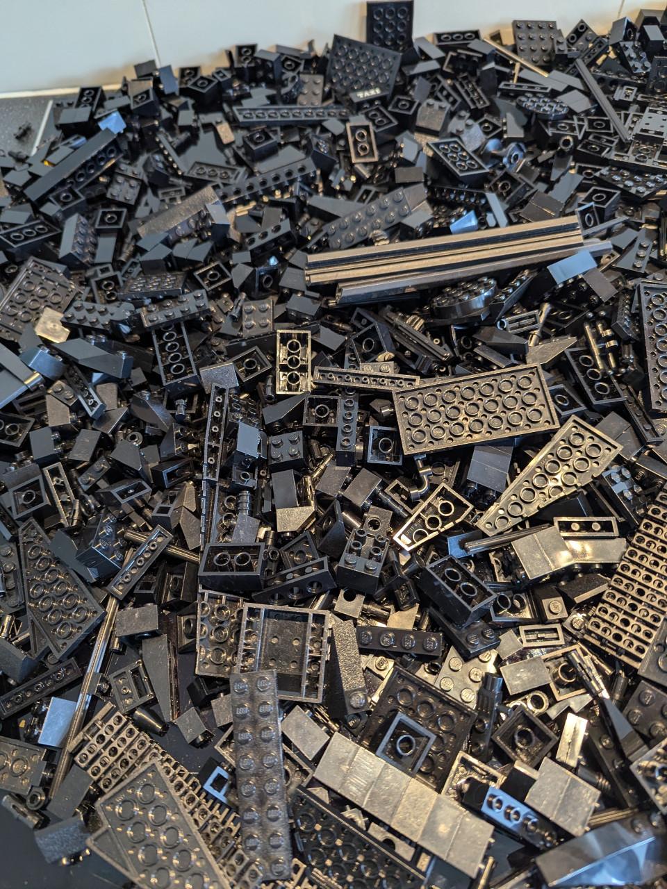 Lego gesorteerd Zwart