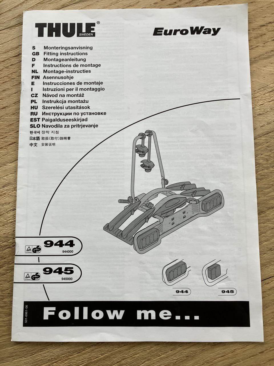 Fietsendrager Thule 945