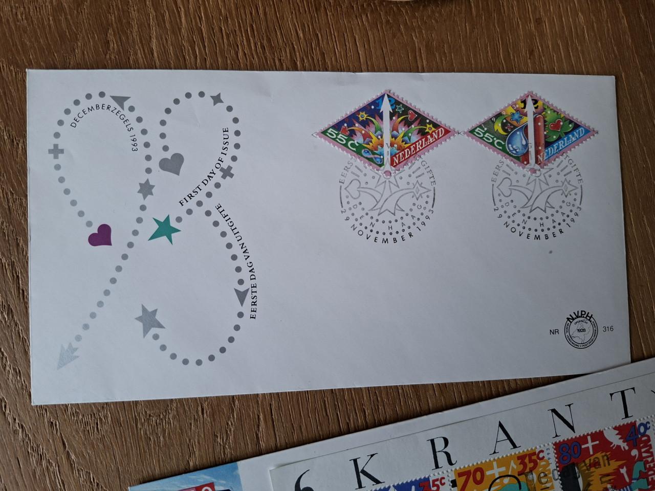 Nederlandse fdc onbeschreven en beschreve