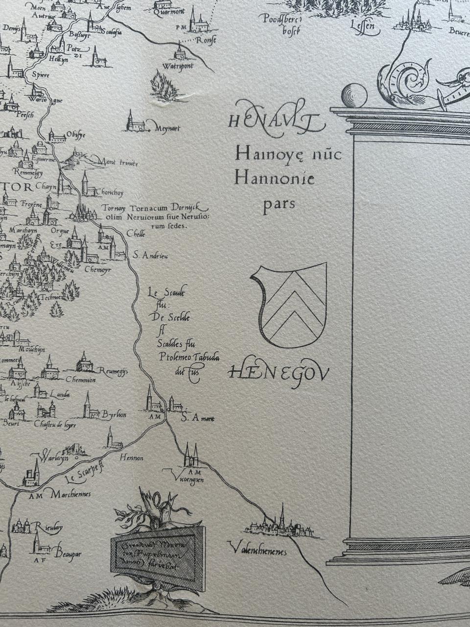 Cartografie kaart Vlaanderen