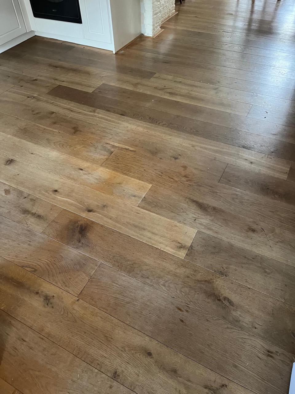 Mooie eikenhouten vloer