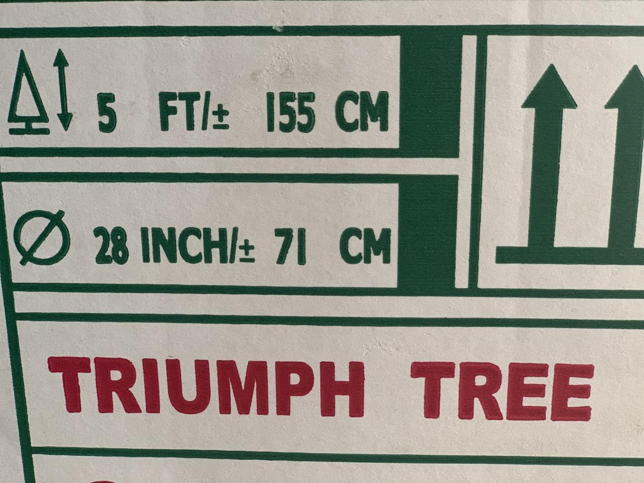 Kunstkerstboom 1.55. Smal Triumph tree Intratuin