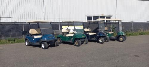 4 x Golfkar met laadbak.