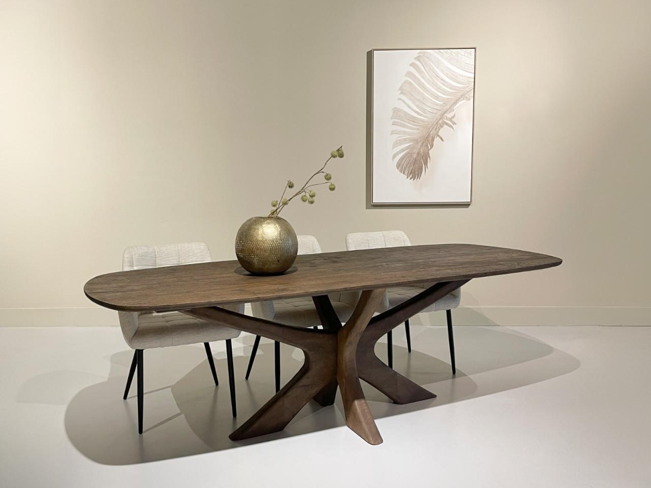 DEENS OVALE EETKAMERTAFEL