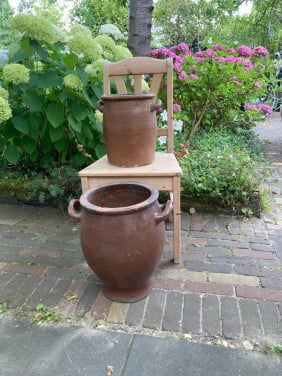 Keulse potten bruin 2 stuks