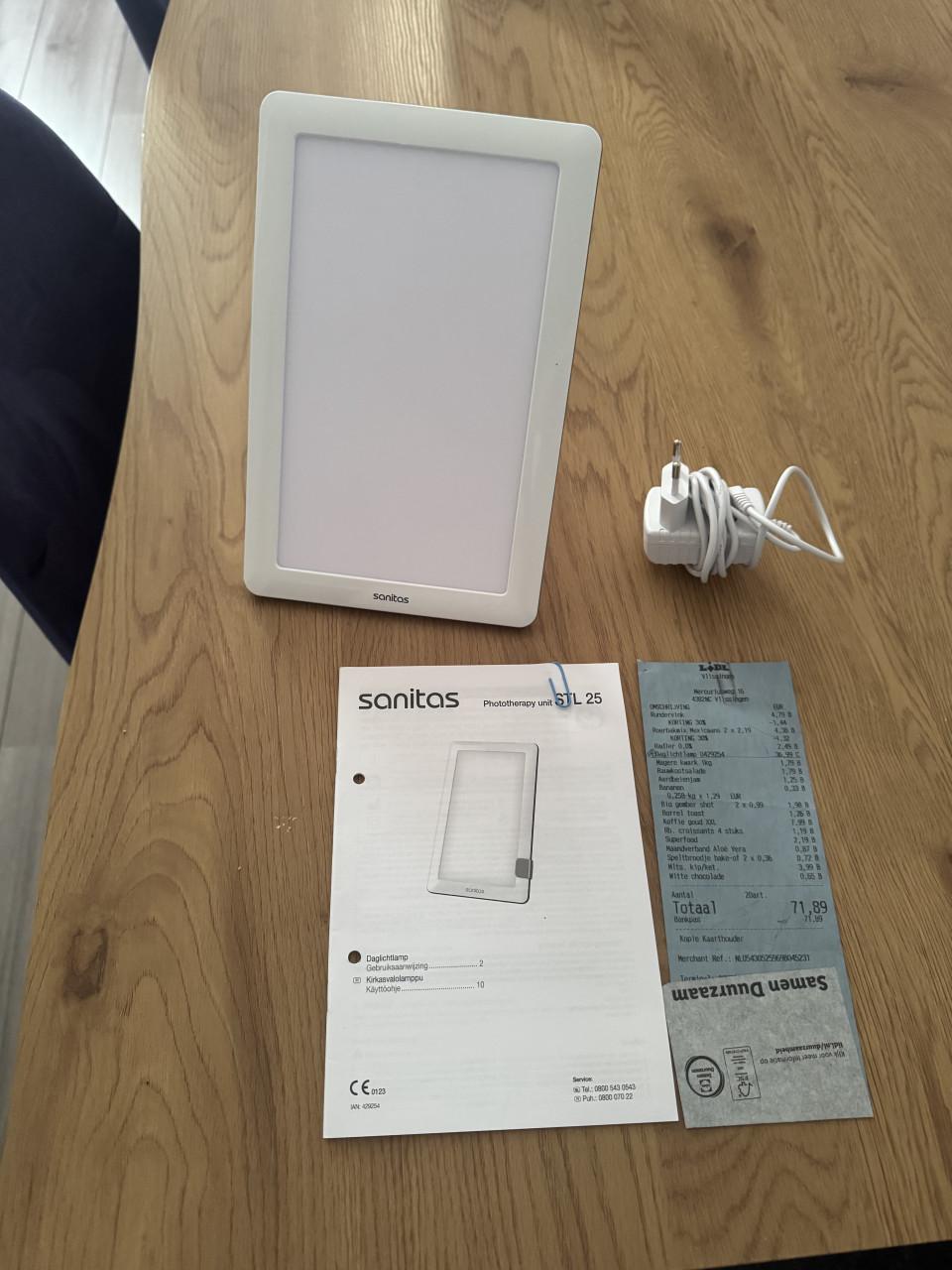 Sanitas Daglichtlamp STL 25 Compacte Lichttherapie (Als Nieuw!)