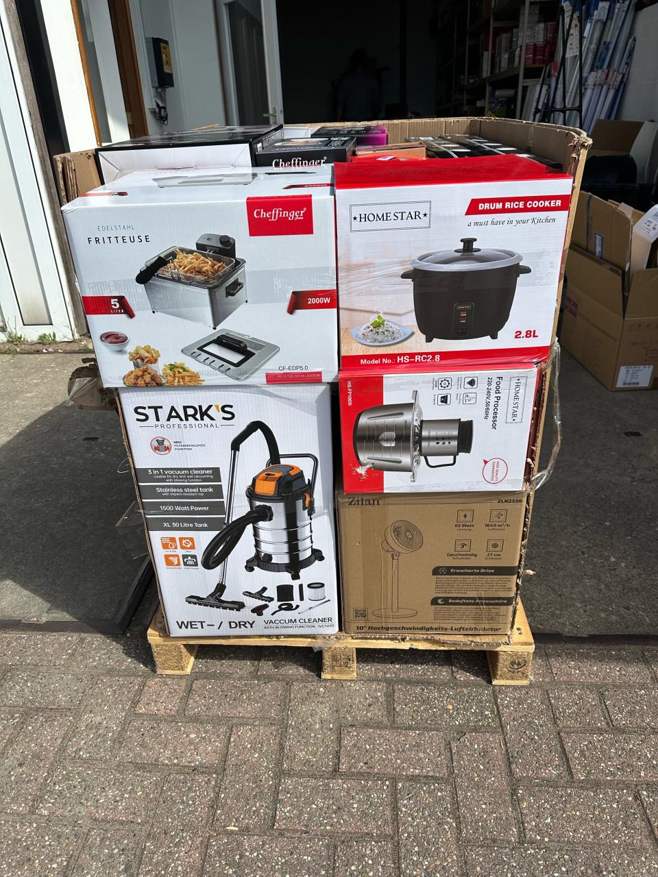Mixpalets met niewe producten