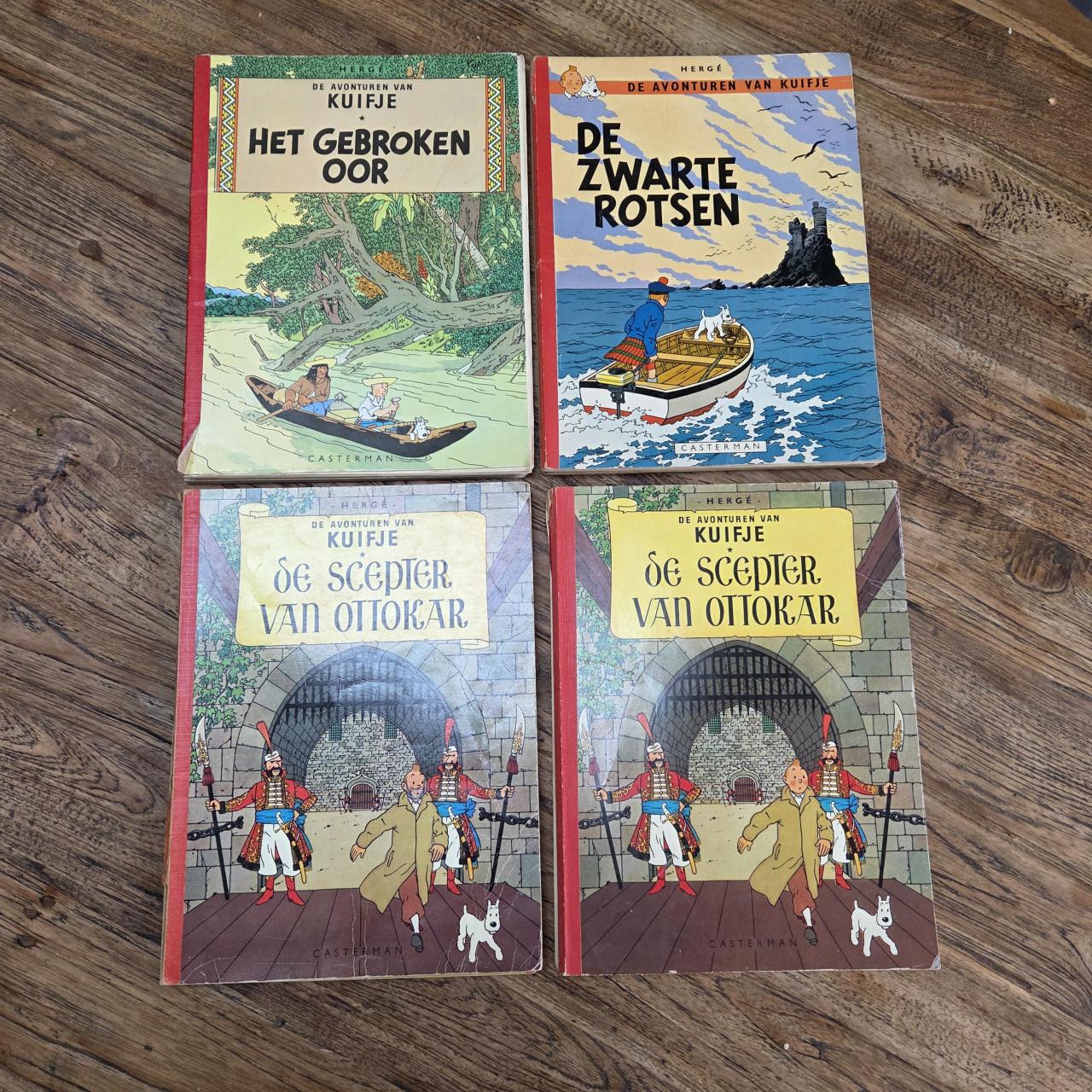 Kuifje 1e reeks met linnen rug