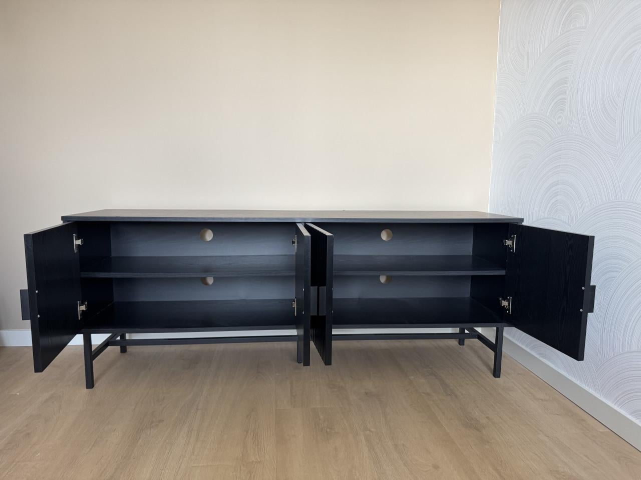 Zwart tv meubel 160 cm