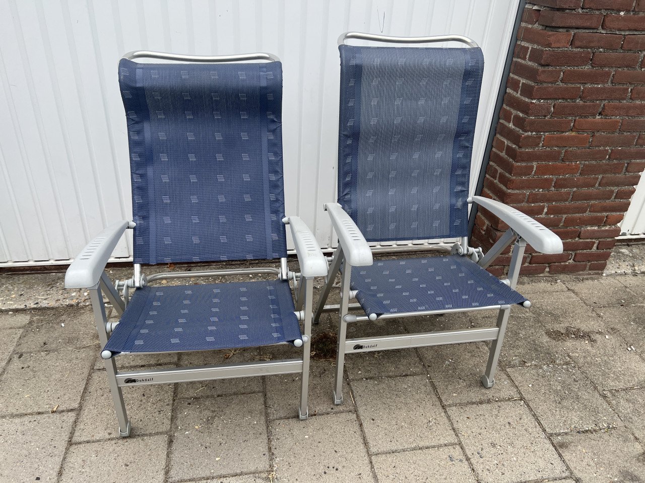 2 x Dukdalf Stoel / strandstoel / campingstoel Cha Cha 0649