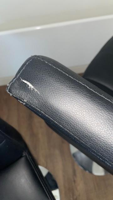 2 Luxe barkrukken, zwart/chroom