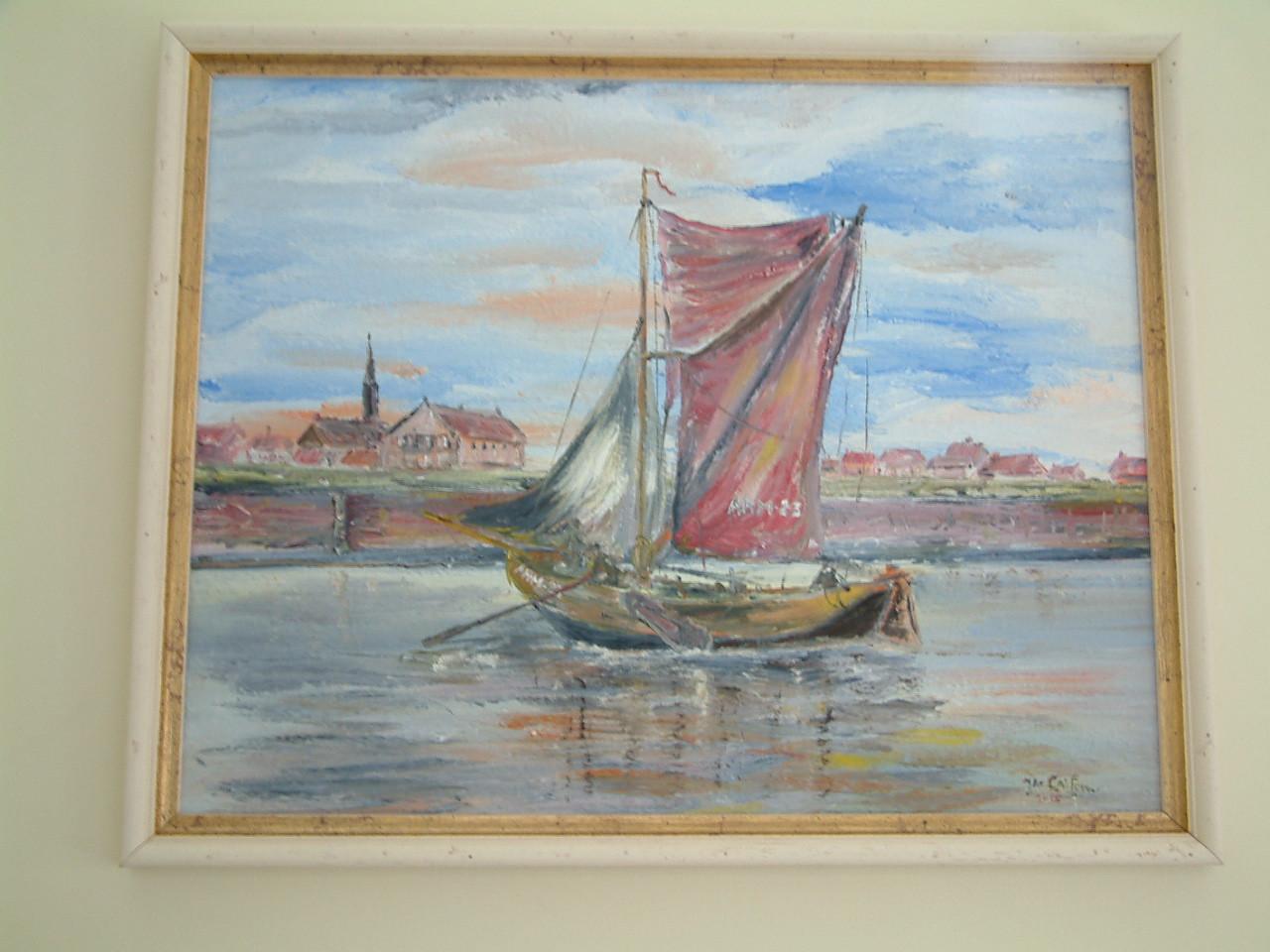 Schilderijen Jac Caljouw Arnemuiden  haven Veere  Vlissingen