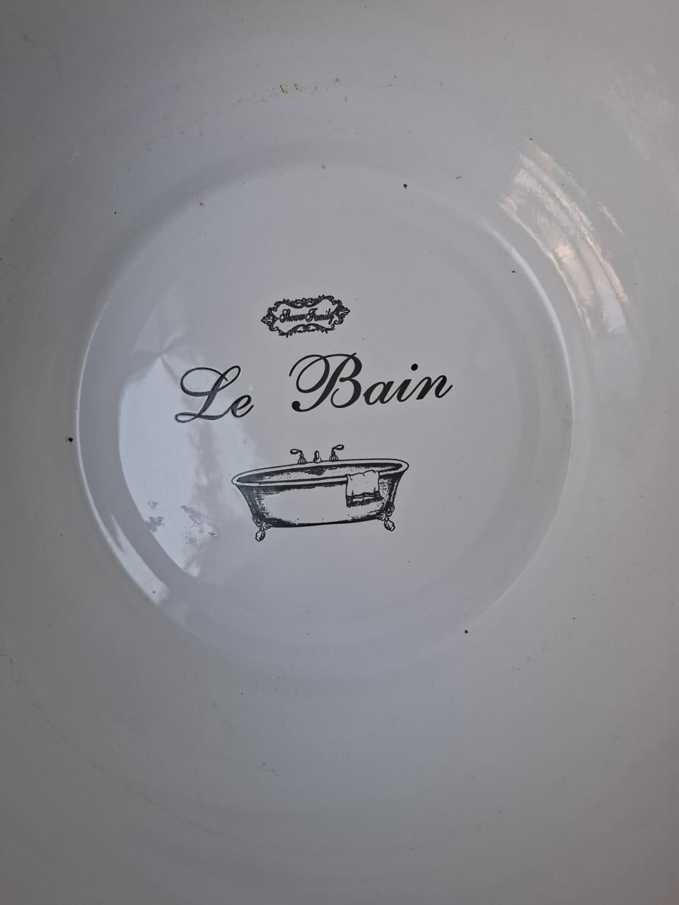 Emaille schaal le Bain