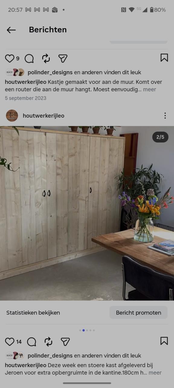 Meubelmaker biedt zich aan