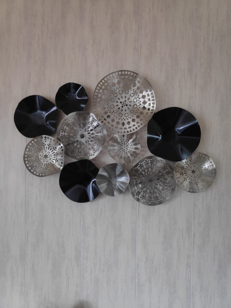 Metalen wand decoratie