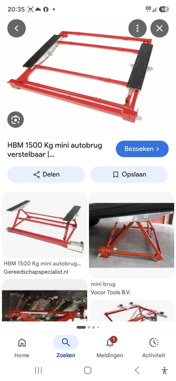 Mini kantelbrug poets brug