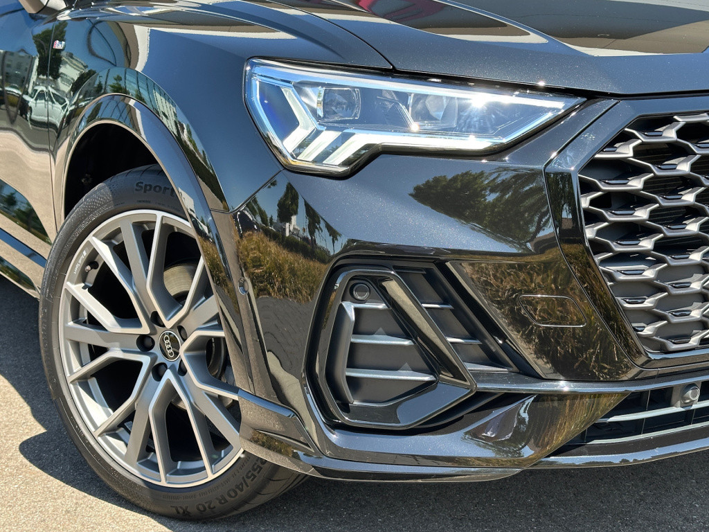 Audi Q3 sportback 35 tfsi 150pk s-tronic 2x s-line | zwart optiek | camera 