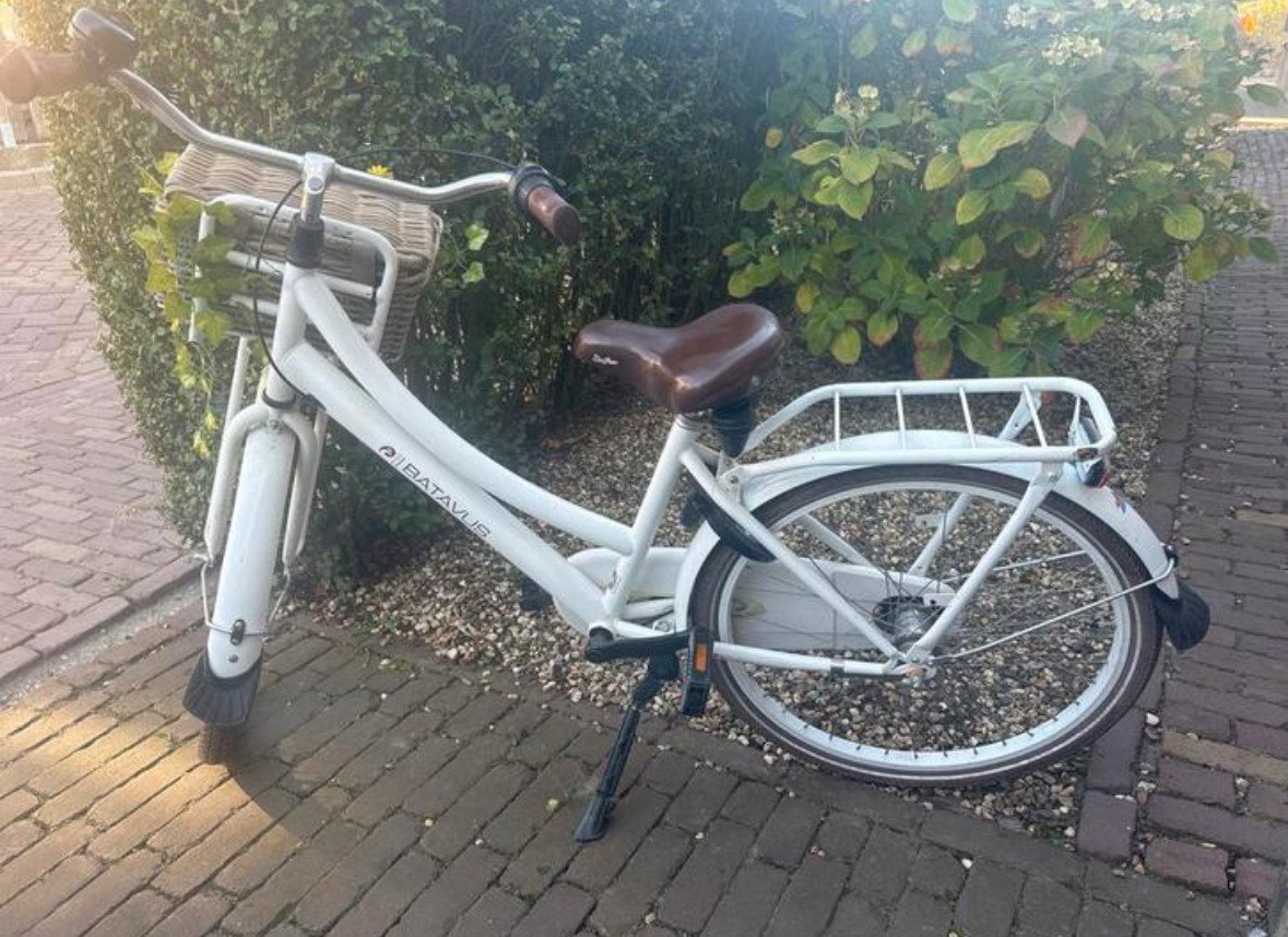 Witte Batavus meisjes Fiets